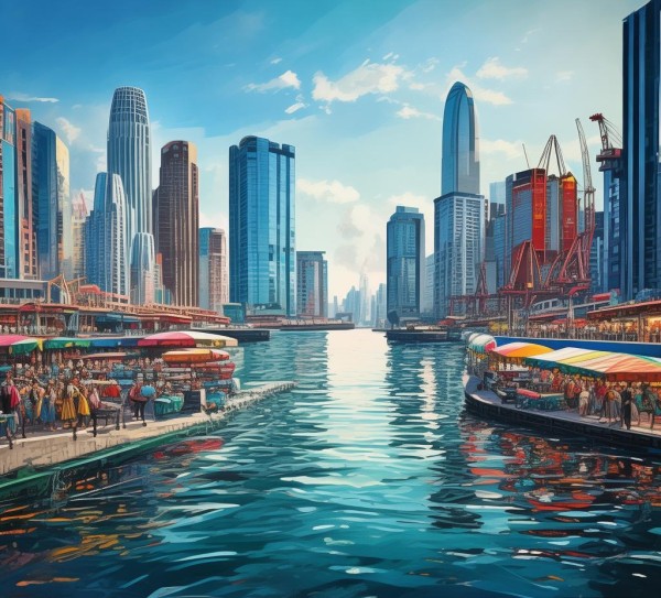 海港商贸城,城市经济的引擎 海港商贸城,城市经济的引擎